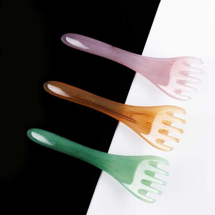 Set di pettini per massaggi Gua Sha in resina