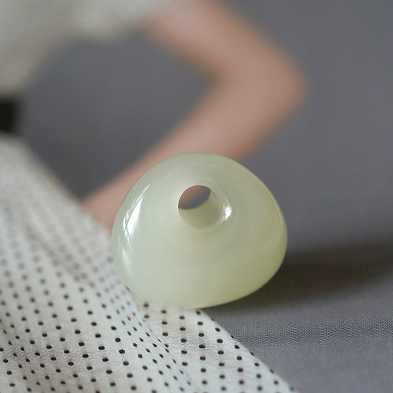 Collana con ciondolo Buddha Stones Natural Jade Luck Prosperity (colore casuale)