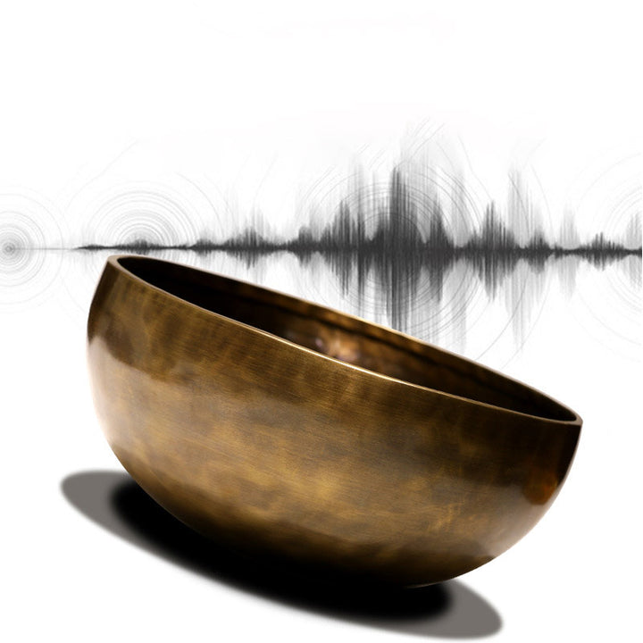 Buddha Stones Tibetan Sound Bowl Artigianale per Guarigione e Meditazione Set di Campane Tibetane per Canto ad Energia Positiva