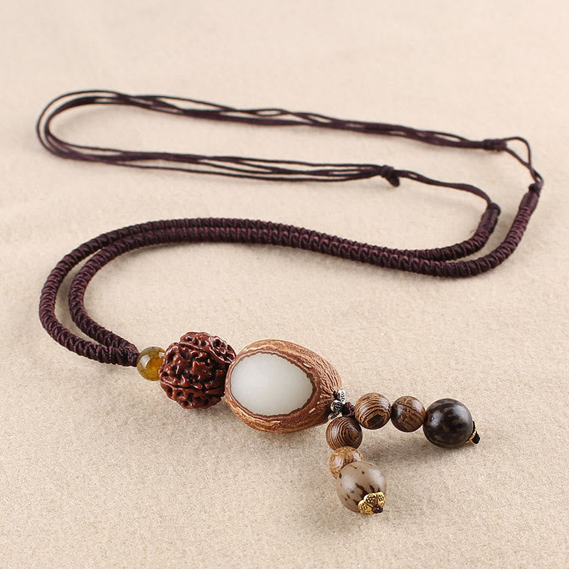 Collana con ciondolo Buddha Stones Bodhi Seed Lotus Wisdom Harmony - Seme di Bodhi - image 3