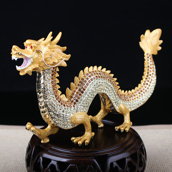 Buddha Stones fatte a mano Feng Shui Drago Fortuna Successo Decorazione della casa