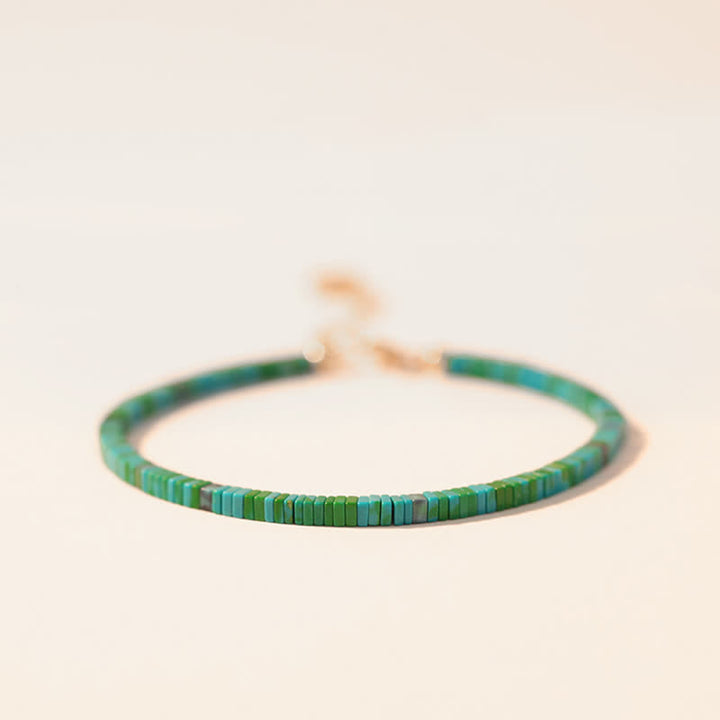 Bracciale a catena con perline turchesi e forza dell'amicizia