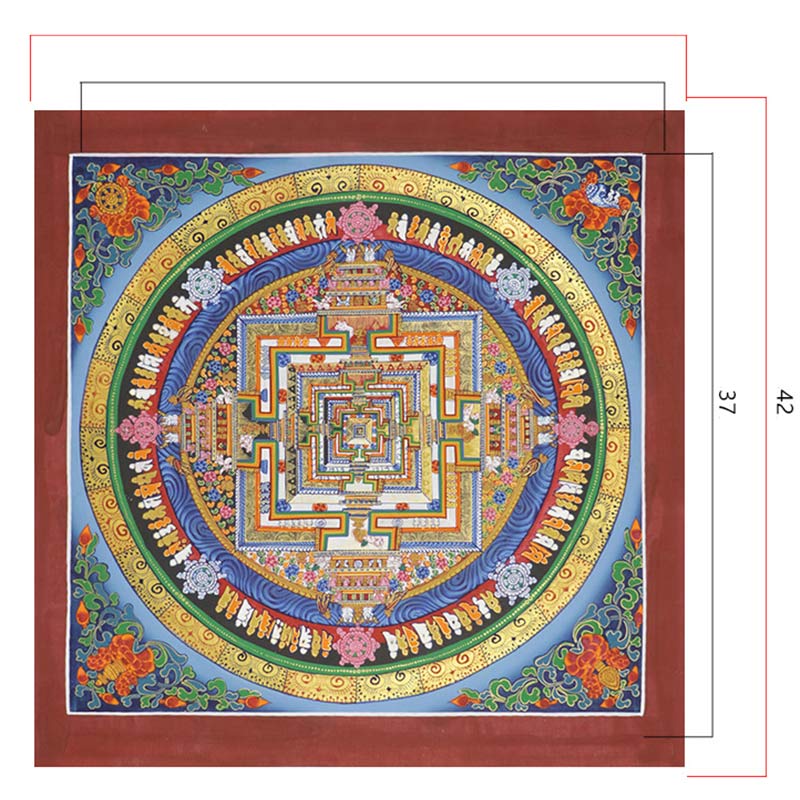 Buddha Stones Pittura Thangka tibetana, benedizione, decorazione fatta a mano - image 12
