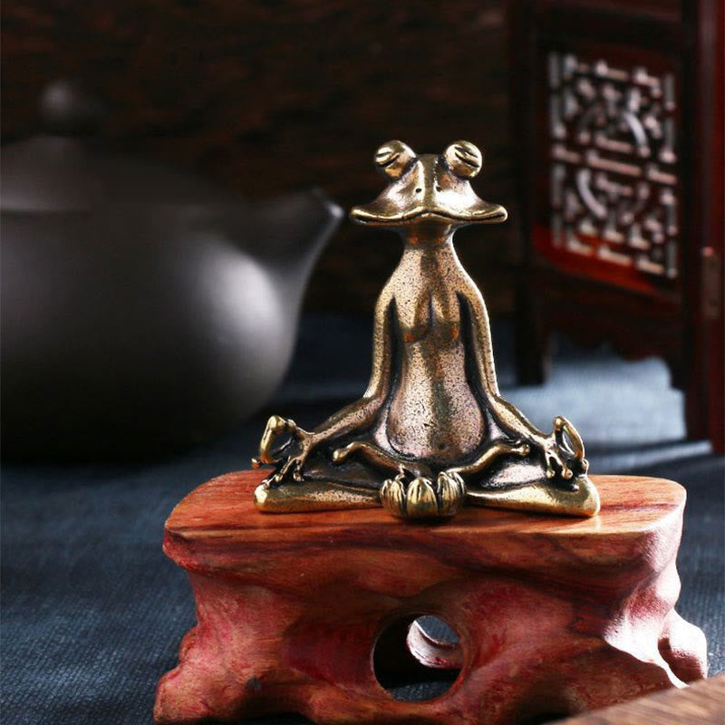 Buddha Stones Mini Piccola Rana Tartaruga Koi Pesce Lumaca Granchio Rame Ricchezza Decorazione per la casa - image 1