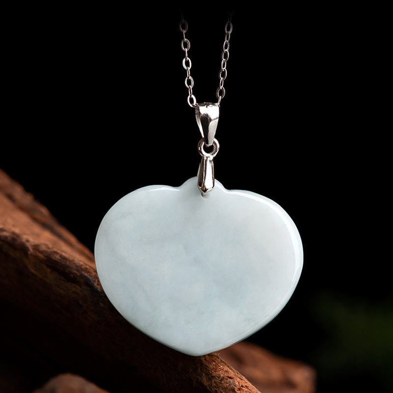 Collana con ciondolo a catena in acciaio al titanio Buddha Stones ride, giada bianca e benedizione della fortuna - image 6