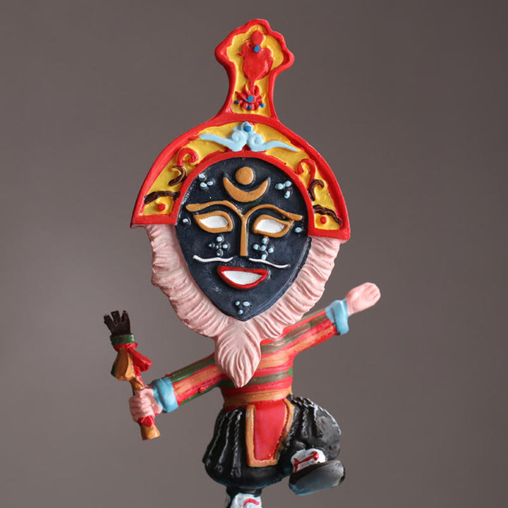 Buddha Stones Tibetan Opera Maschera Viso Marionetta Casa Ufficio Auto Decorazione Ornamento