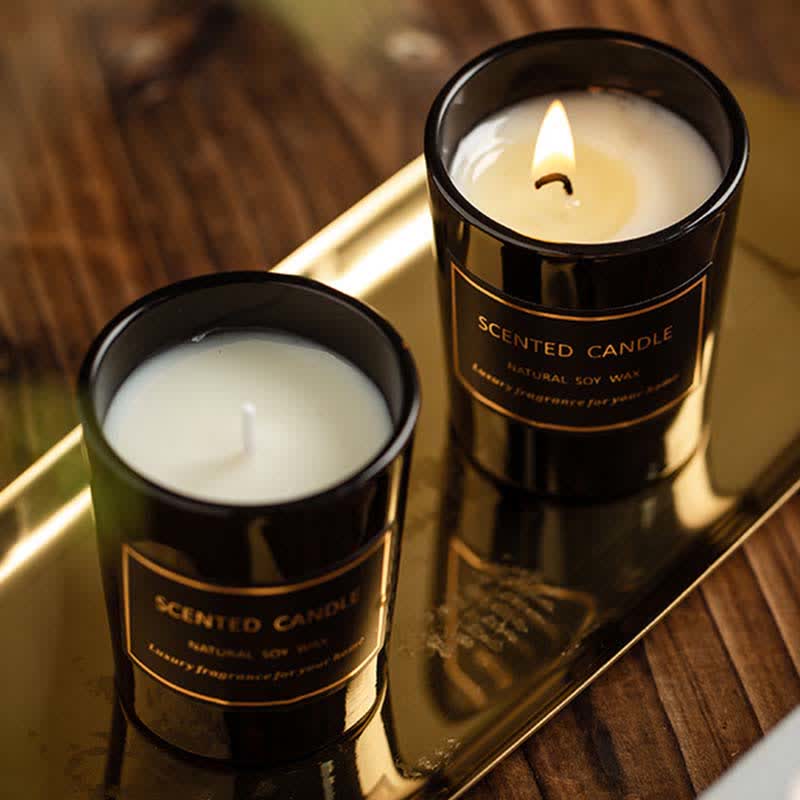 Candela di cera di soia profumata per aromaterapia con fragranza di pera e fresia Blue Bell Meditazione Preghiera - image 13