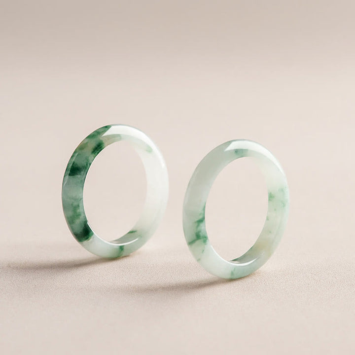 Buddha Stones Natural Green Jade Luck Abbondanza