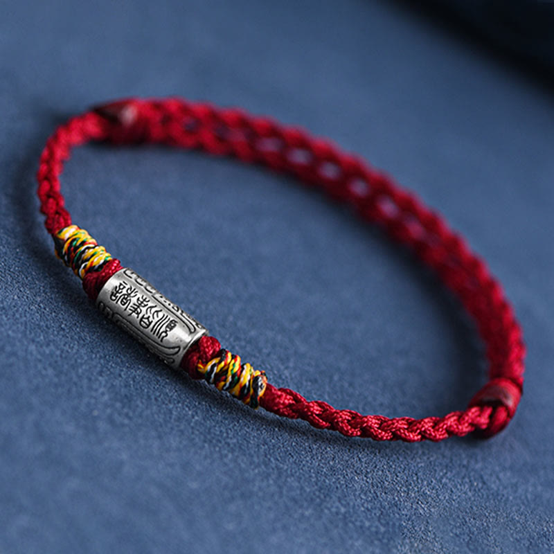 Buddha Stones Bracciale Cavigliera in Argento Sterling 925 Fatto a Mano Tutto Va Bene Design Protezione Forza