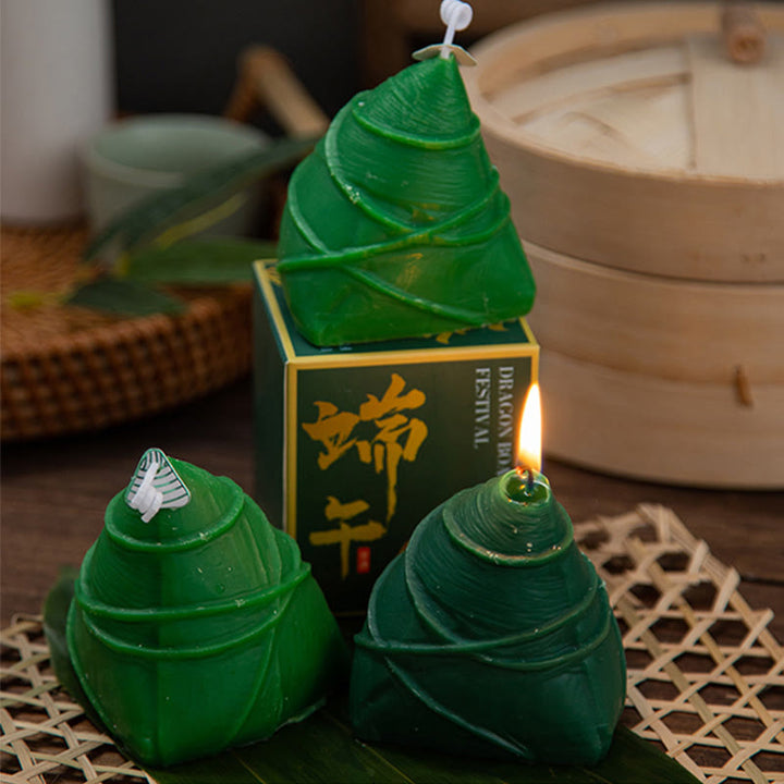 Buddha Stones Dragon Boat Festival Zongzi Modello Candela Profumata Regalo Per Famiglia Amici