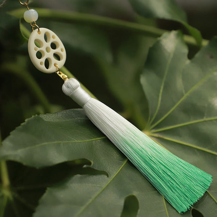 Buddha Stones Fortuna Ricamo Loto Koi Pesce Coniglio Fiore Borsa Hanfu Borsa a Tracolla Borsa a Tracolla - image 7