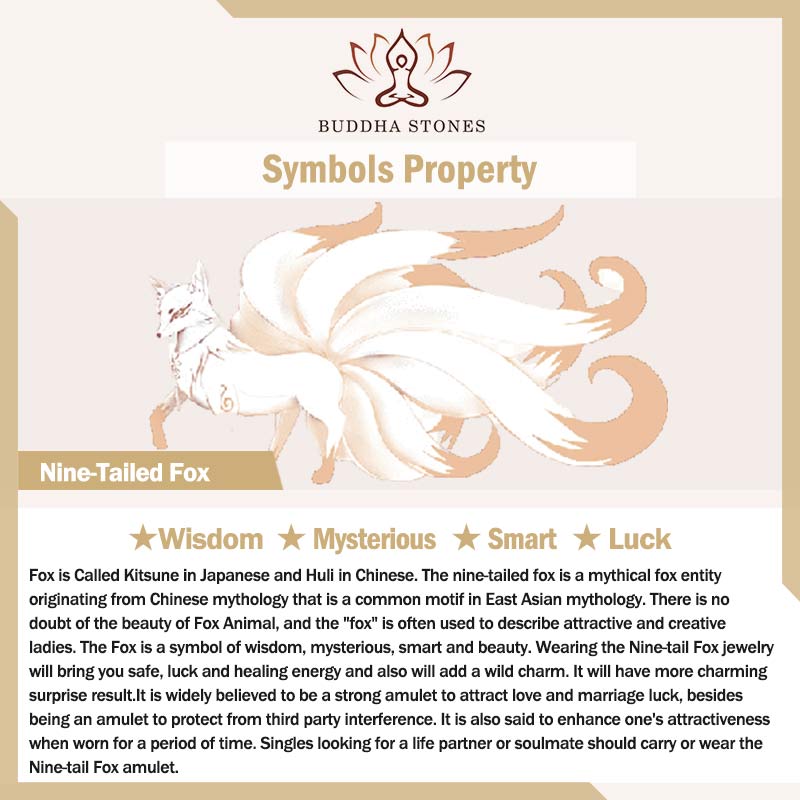 Buddha Stones Ossidiana naturale arcobaleno Oro lucentezza Ossidiana Volpe a nove code Collana pendente positivo - image 18