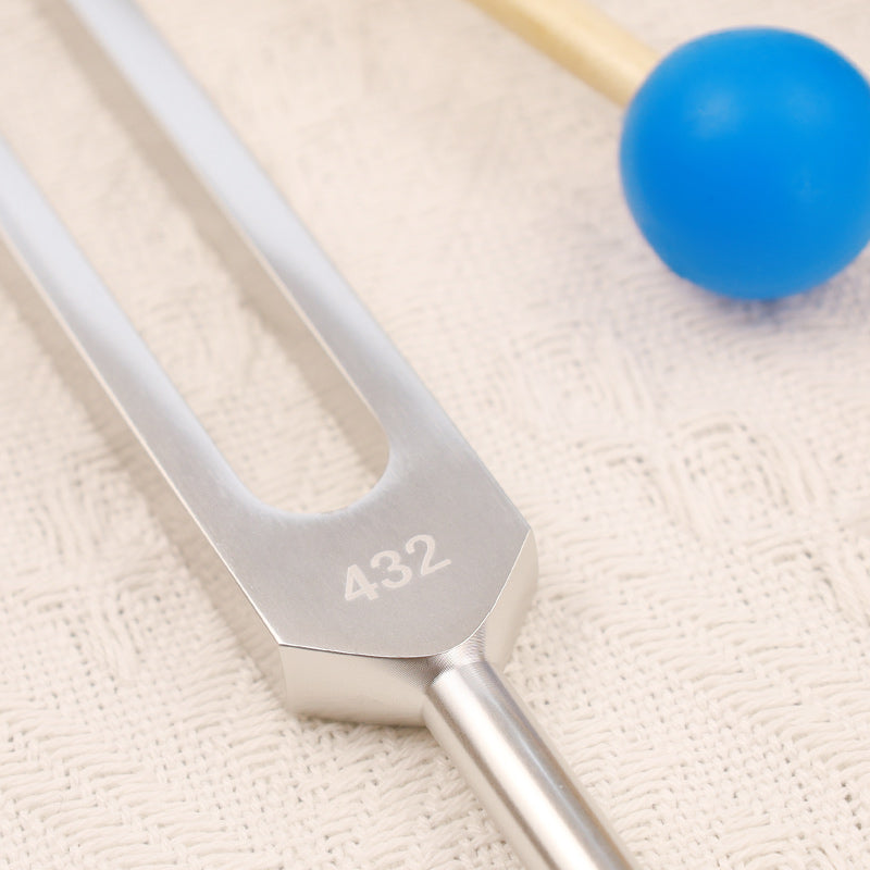 Diapason 432HZ in lega di alluminio con martello per la guarigione della mente e dello spirito
