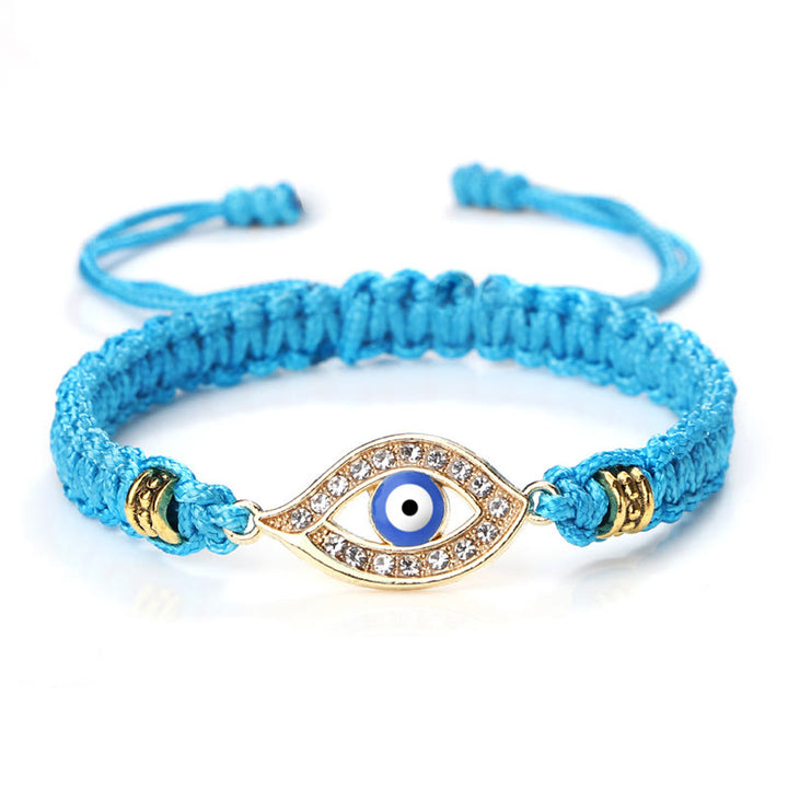 Braccialetto di corda Buddha Stones Evil Eye Keep Away Evil Spirits