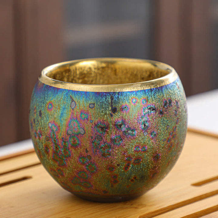 Buddha Stones Tazza da tè in ceramica colorata Tazze da tè