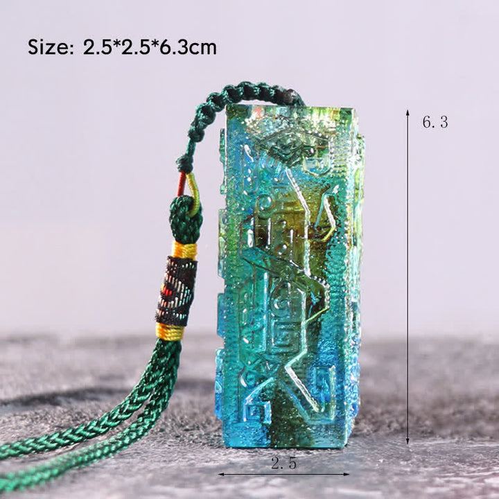 Buddha Stones Feng Shui Cristallo Liuli fatto a mano Pezzo d'arte Decorazione per la casa e l'ufficio - Piccolo - Senza base di cristallo - image 2