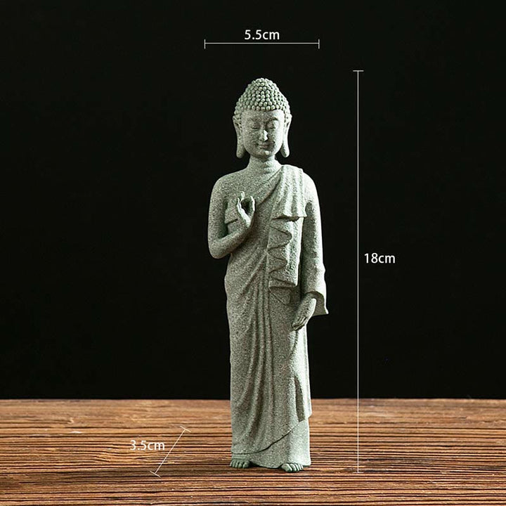 Buddha Stones Meditazione Tibetana Contemplazione Buddha Serenità Compassione Statua Figurina Decorazione