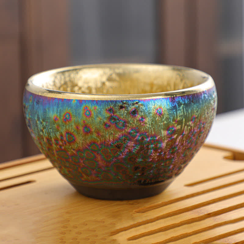 Buddha Stones Tazza da tè in ceramica colorata Tazze da tè
