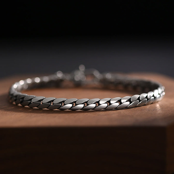 Buddha Stones Doppio Dorje Vajra Forza Punk Catena di Rame Bracciale Collana