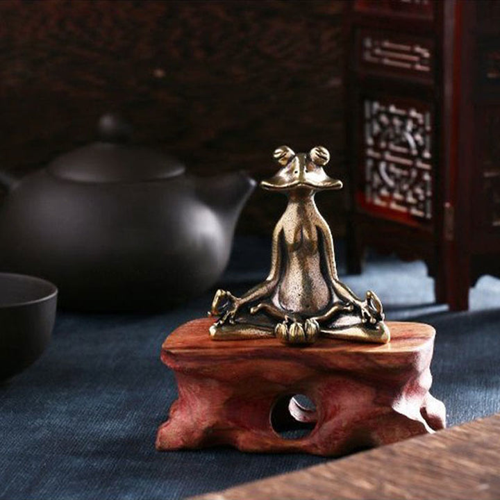 Buddha Stones Mini Piccola Rana Tartaruga Koi Pesce Lumaca Granchio Rame Ricchezza Decorazione per la casa - image 9