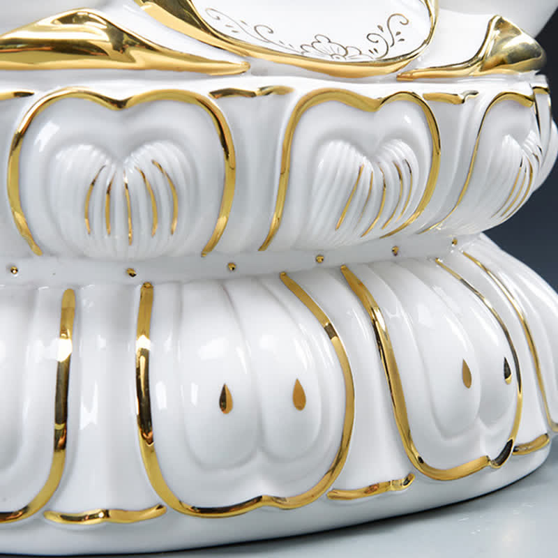 Statua in ceramica del successo del Bodhisattva Chenrezig Avalokitesvara Decorazione per la casa - image 9