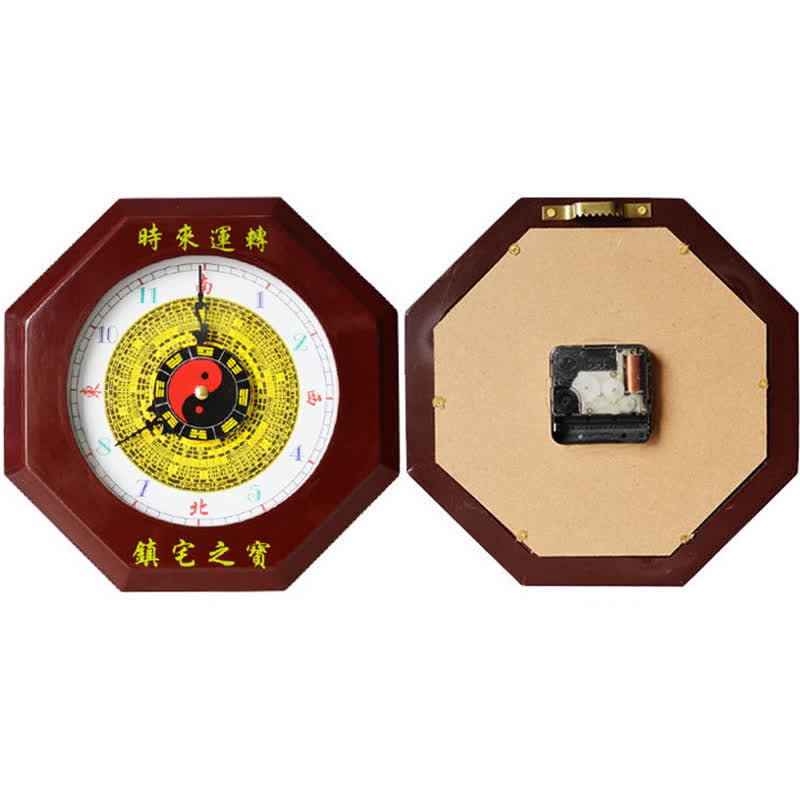Orologio da parete con mappa energetica Feng Shui Bagua Map Balance - image 2