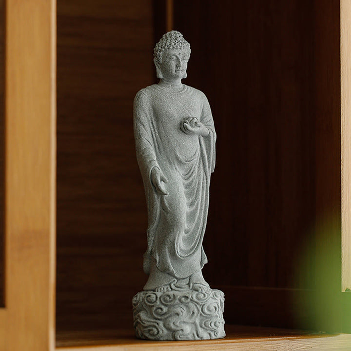Buddha Stones Meditazione Buddha Nuvole di buon auspicio Design Serenità Decorazione della casa - image 5