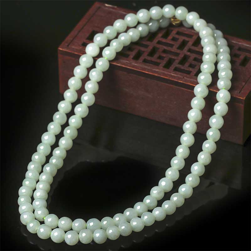 Bracciale Mala della fortuna in giada con 108 perle - image 1