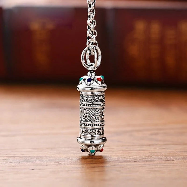 Ciondolo con collana Buddha Stones tibetano Om Mani Padme Hum Focus - Om Mani Padme Hum(Amore♥Concentrazione) - image 1
