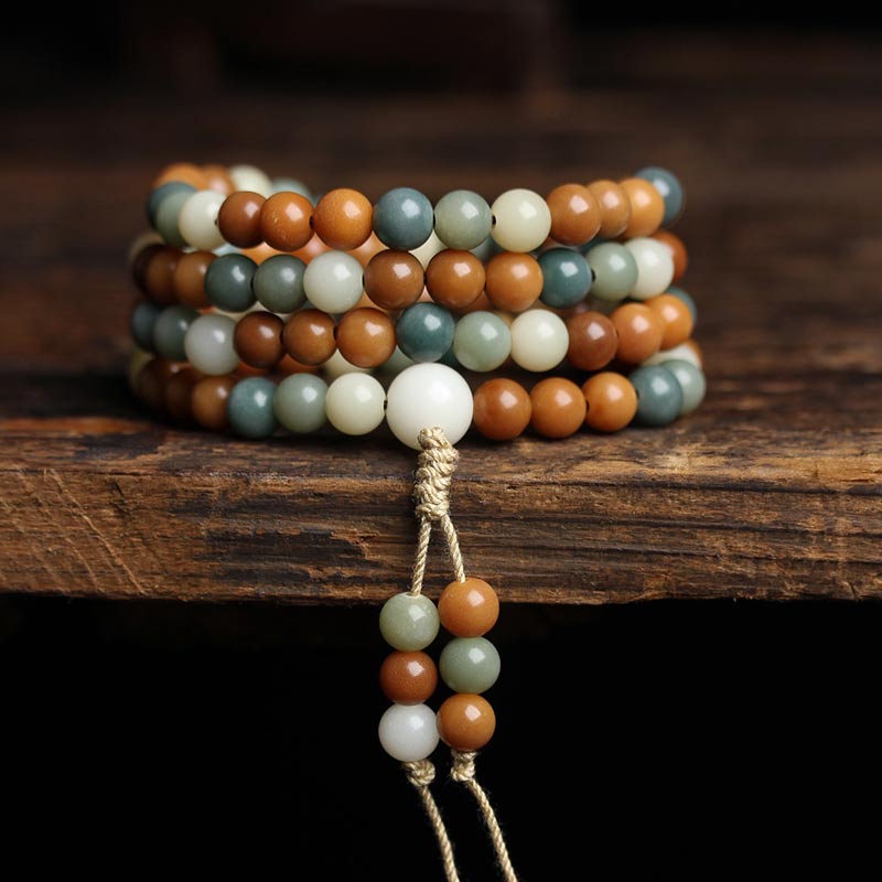 Braccialetto di saggezza di Mala Harmony Bodhi Seed Buddha Stones