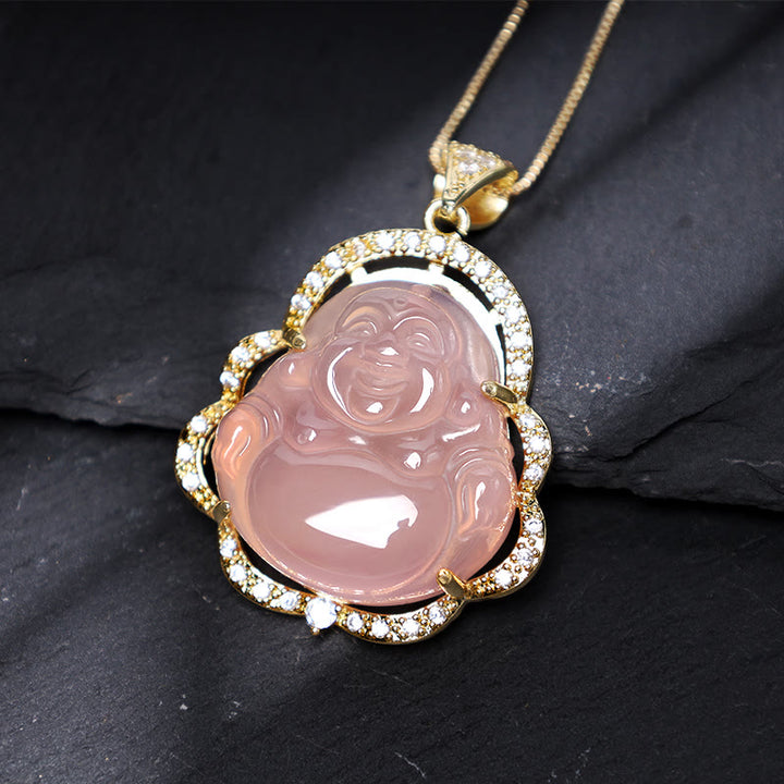 Collana Buddha Stones Buona Fortuna Buddha Ridente - image 14