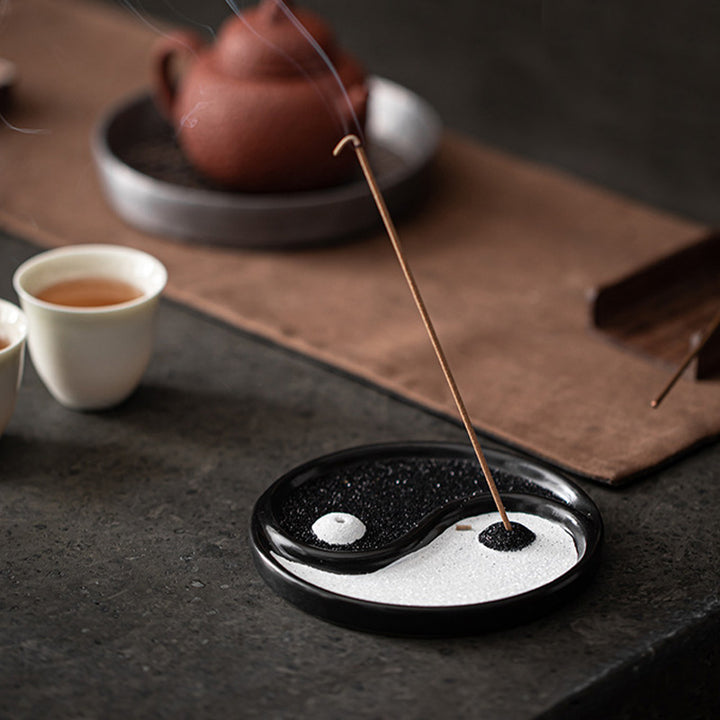 Porta incenso Buddha Stones Yin Yang Zen Balance