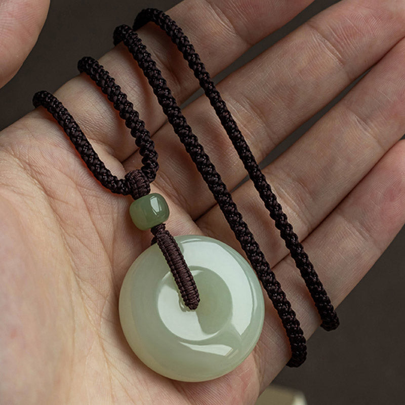 Collana Buddha Stones con fibbia per la pace, fortuna e prosperità