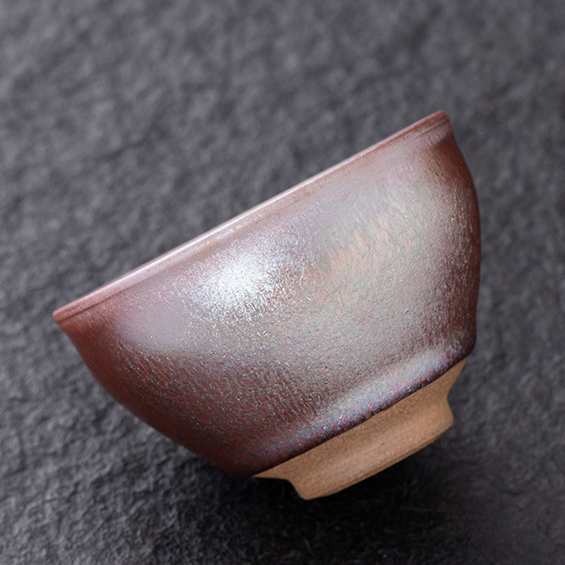 Tazza da tè Kung Fu in porcellana cinese Jianzhan con pietre Buddha Stones