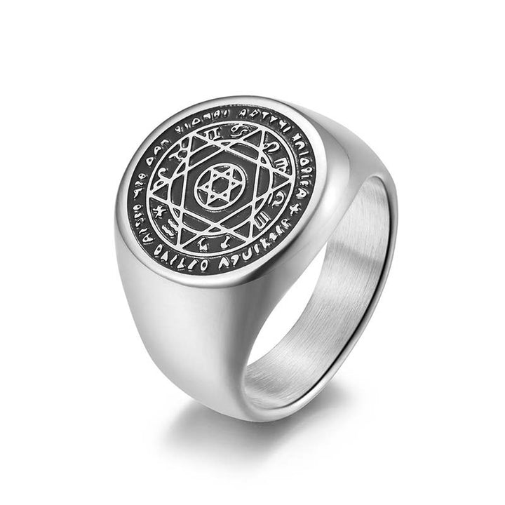 Buddha Stones 12 Costellazioni dello Zodiaco Anello di Protezione Stella di David