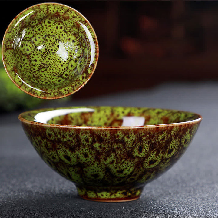 Tazze da tè in ceramica colorata con Buddha Stones, per casa e ufficio - Verde oliva - image 70