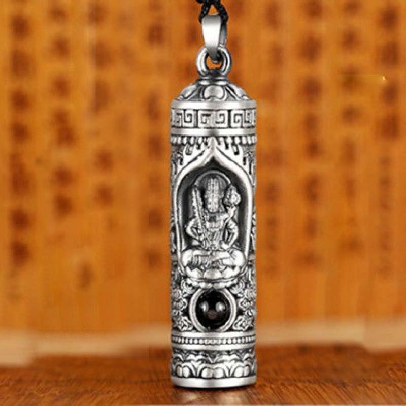 Collana con ciondolo di Buddha natale con proiezione dello zodiaco cinese e della prosperità - Bue/Tigre - image 7