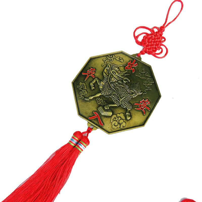 Mappa Feng Shui Bagua Mappa energetica dell'armonia dei nodi cinesi Specchio - Mappa Kirin Bagua da 10 cm - image 20