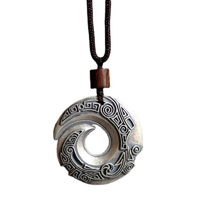 Buddha Stones La fortuna di una persona migliora il design del modello Collana pendente in rame con fortuna