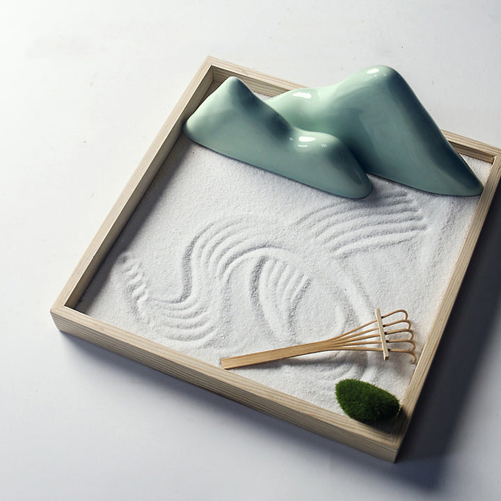 Buddha Stones Rocce Paesaggio Meditazione Illuminazione Zen Giardino Decorazione - Verde - Un'erba - image 17