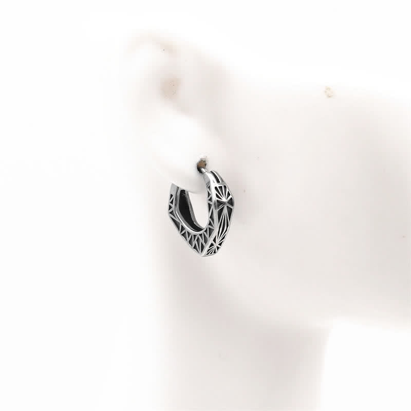 Orecchini Viking Hoop Titanium Steel Balance