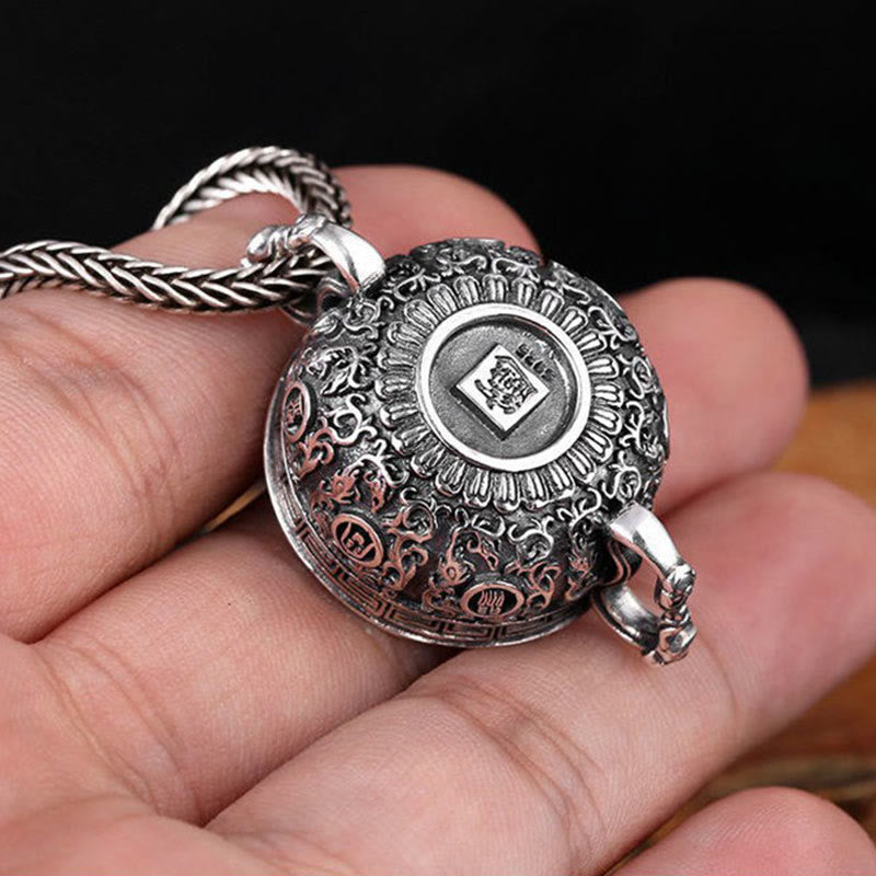 Buddha Stones Ciotola del tesoro Lingotti di monete di rame Collana di ricchezza Ciondolo