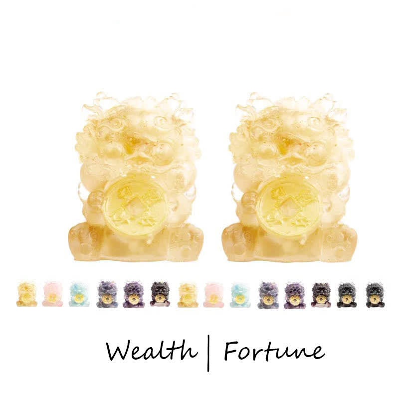 Buddha Stones fatte a mano carine PiXiu moneta d'oro cristallo Fengshui energia ricchezza fortuna decorazione della casa - Citrino (Fortuna♥Ricchezza) - image 0