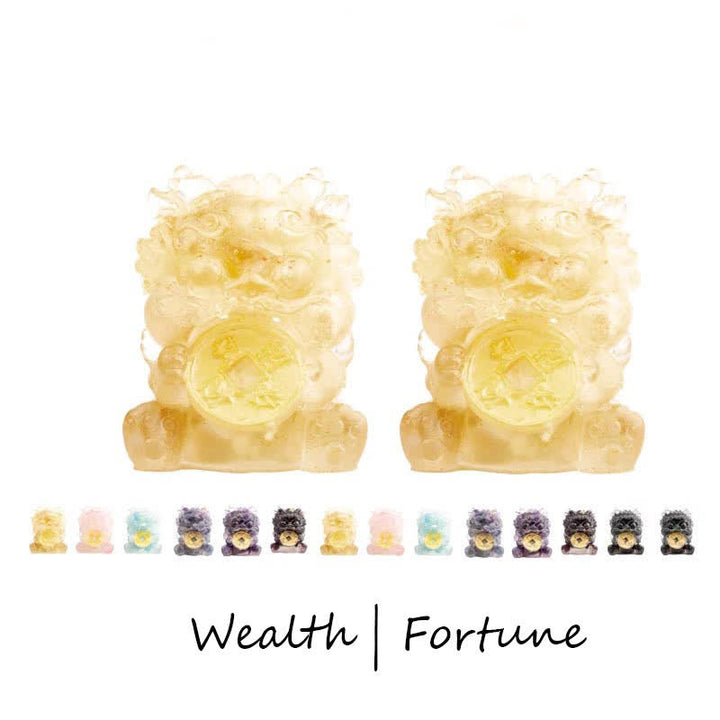 Buddha Stones fatte a mano carine PiXiu moneta d'oro cristallo Fengshui energia ricchezza fortuna decorazione della casa - Citrino (Fortuna♥Ricchezza) - image 0