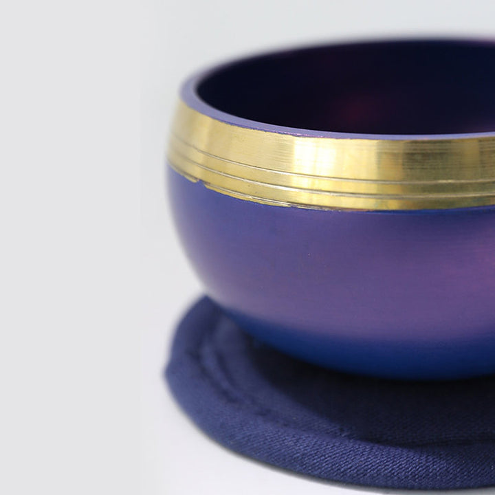 Buddha Stones Tibetan Sound Bowl realizzata a mano per la guarigione dei chakra e la meditazione consapevole. Set di campane tibetane per canto.