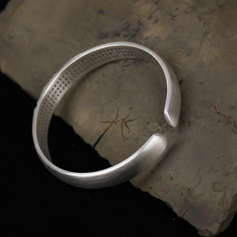 Braccialetto Buddha Stones 999 Sterling Silver Buddha Head Heart Sutra Serenity - image 9