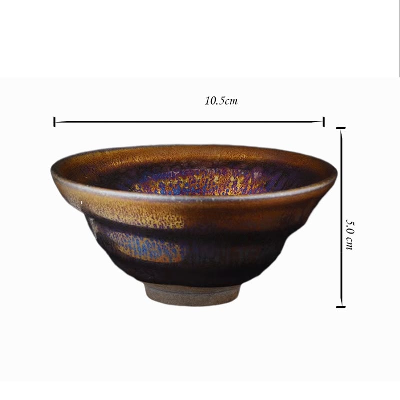 Buddha Stones cinese Jianzhan colorato Via Lattea smaltata tazza da tè in ceramica Tenmoku Kung Fu tazza da tè