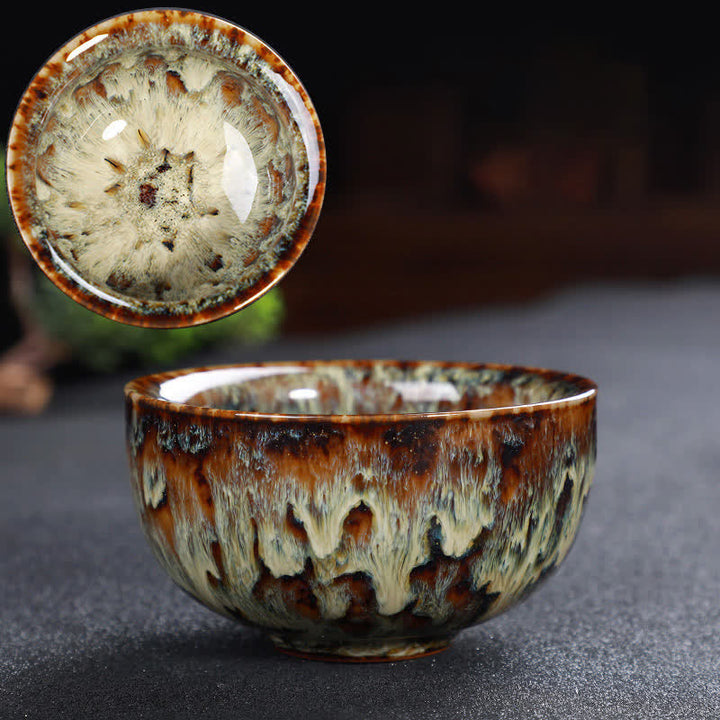 Tazze da tè in ceramica colorata con Buddha Stones, per casa e ufficio