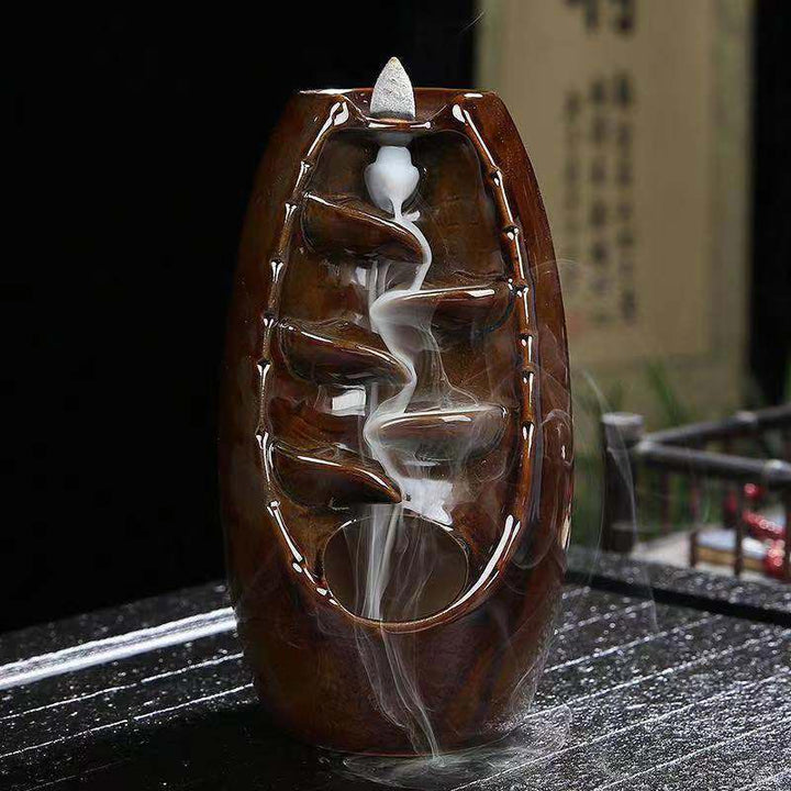 Buddha Stones Decorazione bruciatore di incenso protezione drago tibetano