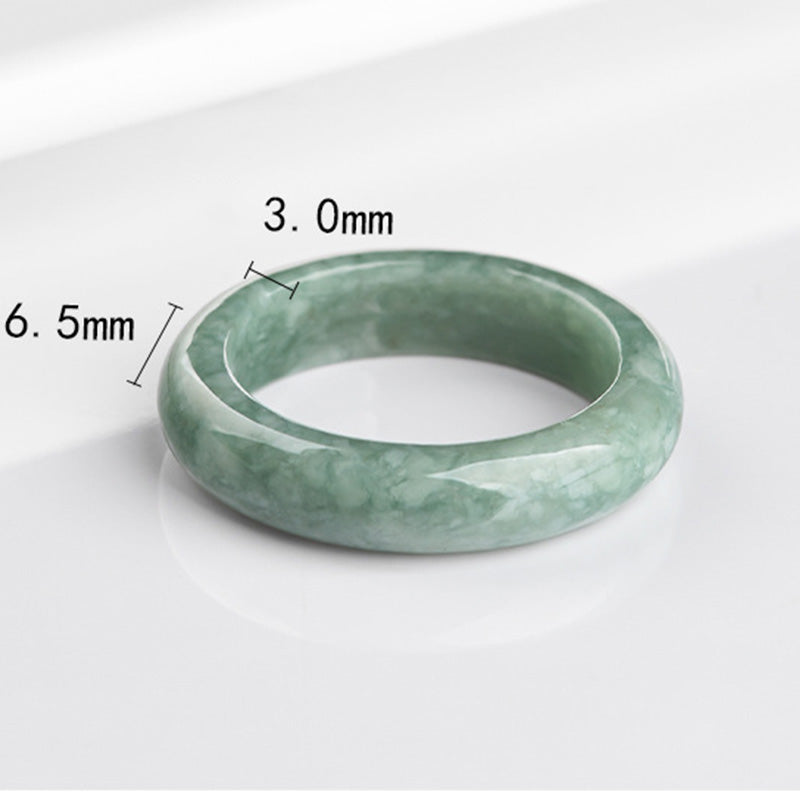 Anello di guarigione naturale in giada Buddha Stones Abundance